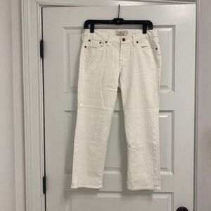 Lucky Brand Sweet Jean Crop White 4/27